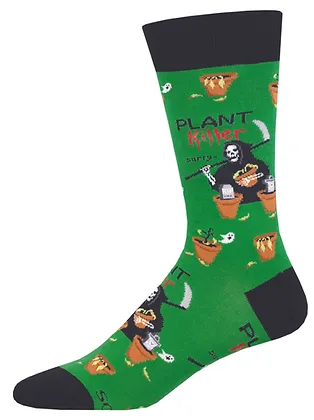PLANT KILLER GREEN SOCKS (7-12 M / 11-13 W)