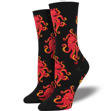 SOCKTOPUS BLACK SOCKS OCTOPUS (5-10.5 W / 4-6.5 M)