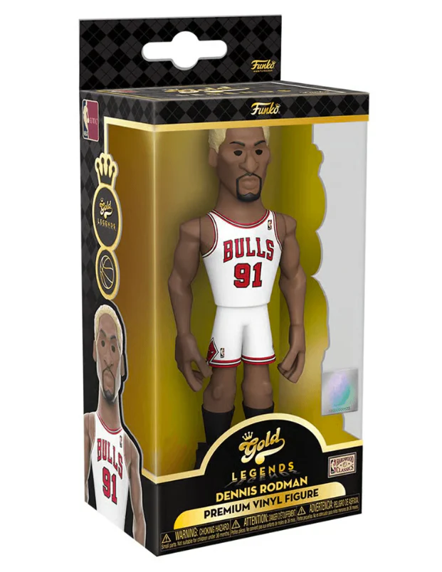 DENNIS RODMAN LEGENDS VINYL GOLD 5" FIGURE BULLS