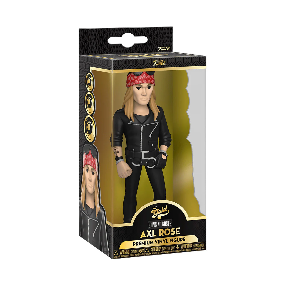 AXL ROSE 5" VINYL GOLD VINYL FIGURINE GUNS N ROSES
