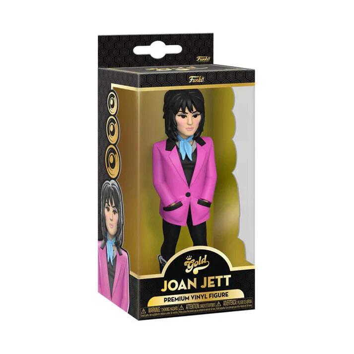 JOAN JETT AND THE BLACK HEARTS 5" PREMIUM GOLD FIGURINE