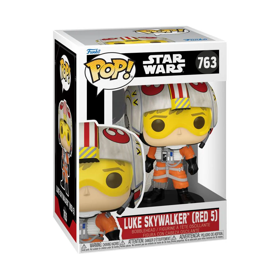 LUKE SKYWALKER STAR WARS POP VINYL FIGURINE RED 5 - Image 2