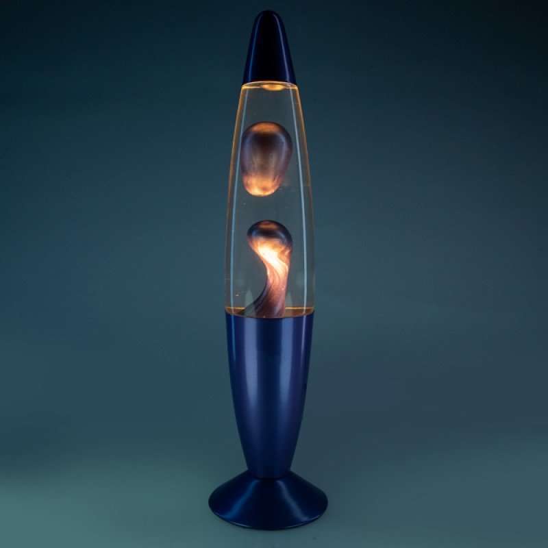 RETRO LAVA LAMP METALLIC PURPLE MOTION ROCKET LAMP - Image 2