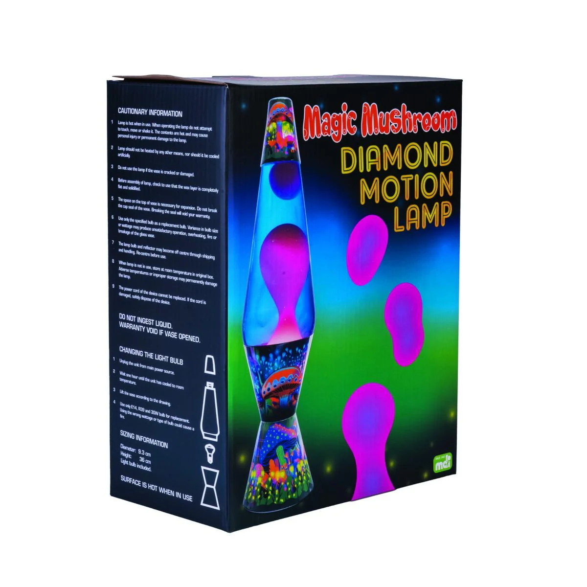 RETRO LAVA LAMP MUSHROOM MOTION DIAMOND CLASSIC LAMP - Image 2