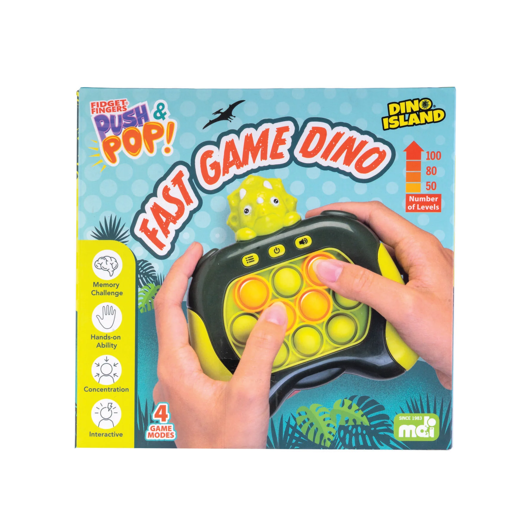 DINO ISLAND PUSH & POP WHACK-A-MOLE GAME