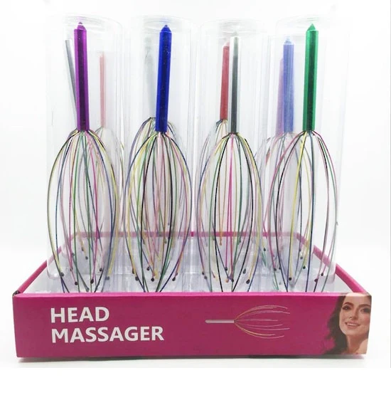 HEAD MASSAGER COLOURED METAL