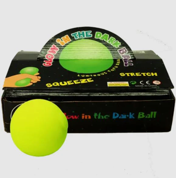 SQUISH BALL GLOW IN THE DARK ASSORTED COLOURS
