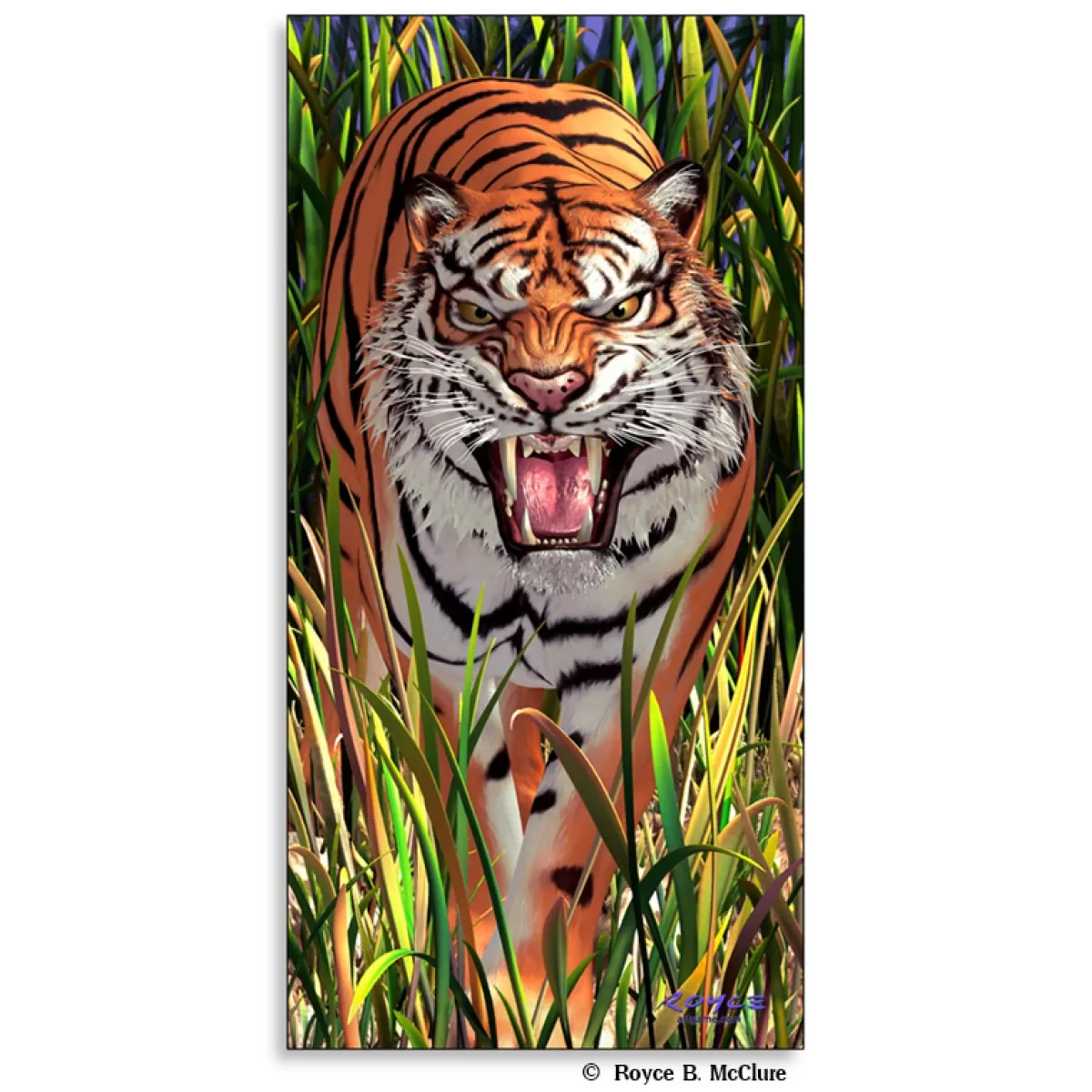 TIGER 3D MIDI POSTER 50CMX30CM (18"x 9")
