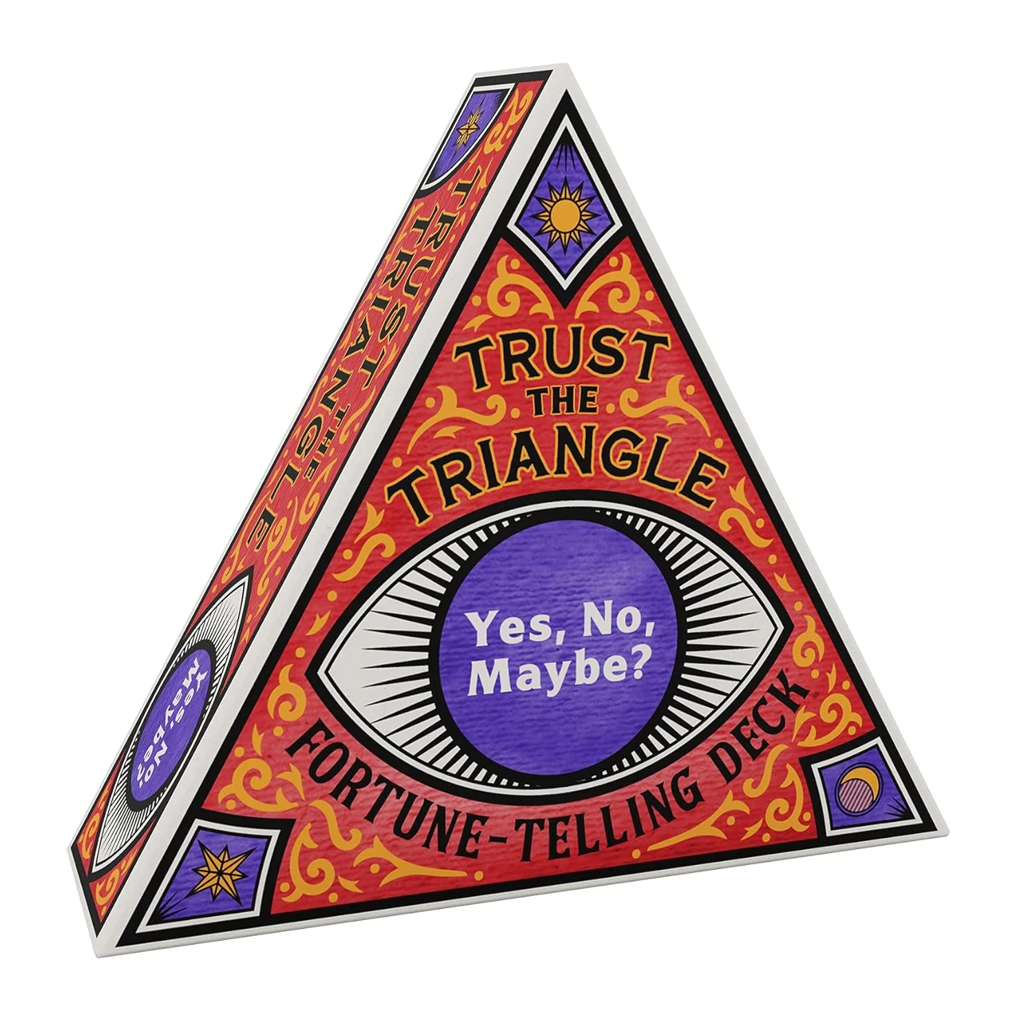 CHRONCLE BOOKS | TRUST THE TRIANGLE YES NO MAYBE FORTUNE TELLING DECK