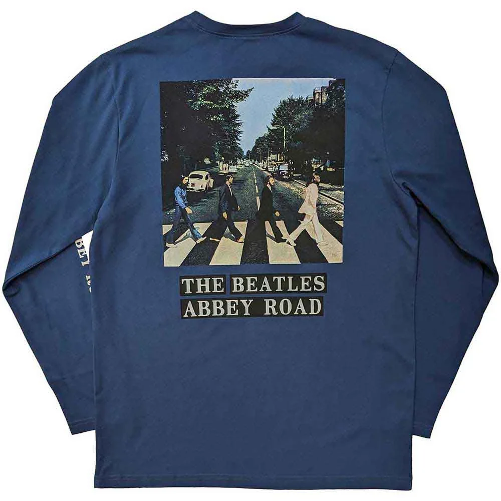 BEATLES LONGSLEEVE TEE ABBEY ROAD BLUE TEE - Image 2