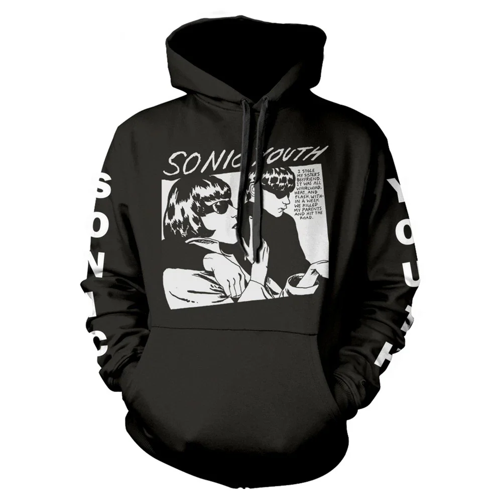 SONIC YOUTH GOO HOODIE SWEATSHIRT SLEEVE PRINT